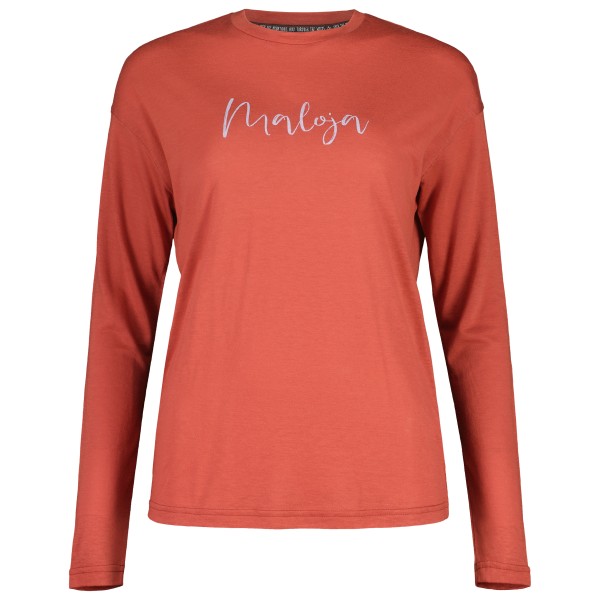 Maloja - Women's FuschlseeM. Puzzle - Merinoshirt Gr L rosa von Maloja