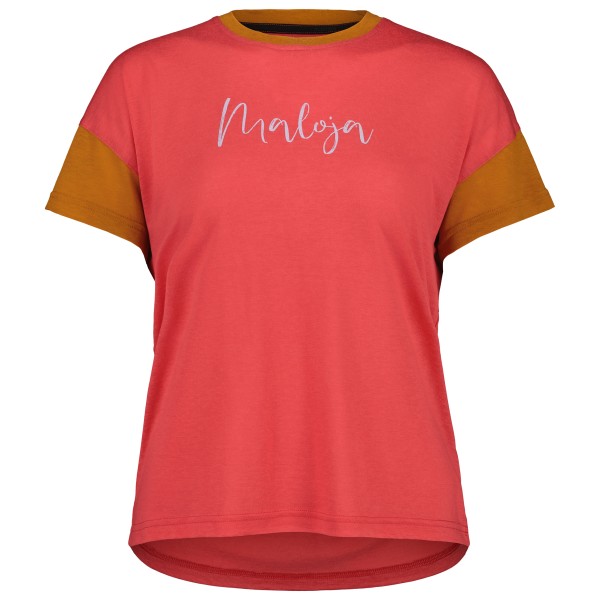 Maloja - Women's HongarM. Puzzle 1 - Merinoshirt Gr L raspberry von Maloja