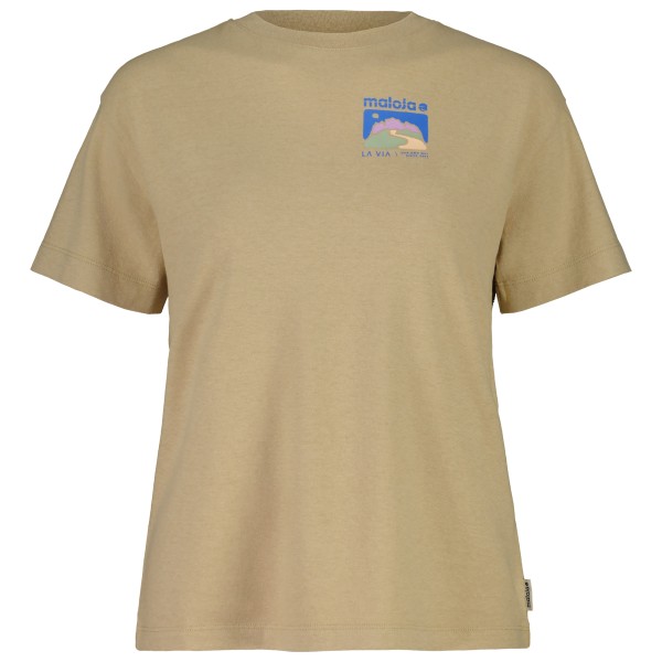 Maloja - Women's MalgolaM. - T-Shirt Gr L;M;S;XL;XS beige;rosa;türkis/grau Maloja - Women's MalgolaM. - T-Shirt Gr L;M;S;XL;XS beige;rosa;türkis/grau von Maloja