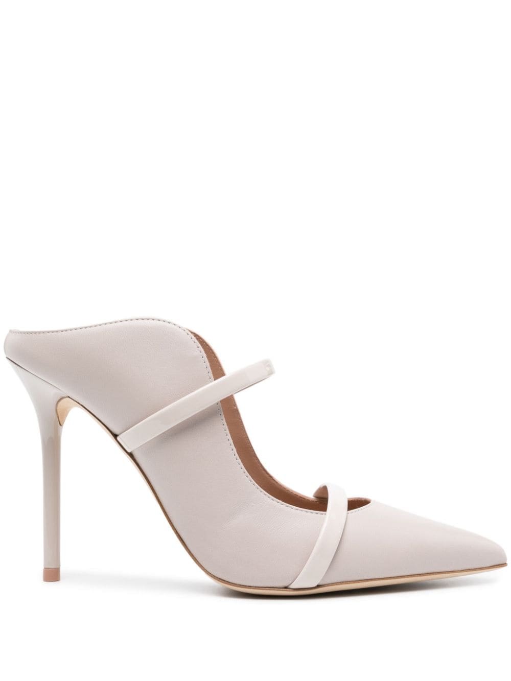 Malone Souliers 100mm Maureen leather mules - Neutrals von Malone Souliers