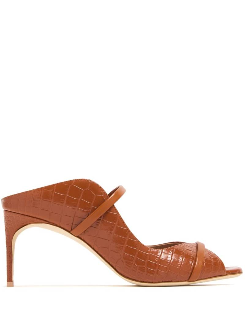 Malone Souliers 70mm Noah Croco mules - Brown von Malone Souliers