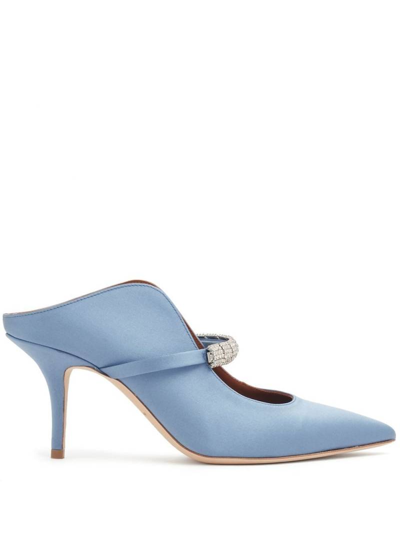 Malone Souliers Bella 70mm crystal-embellished mules - Blue von Malone Souliers