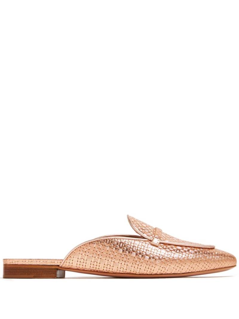 Malone Souliers Berto leather mules - Gold von Malone Souliers