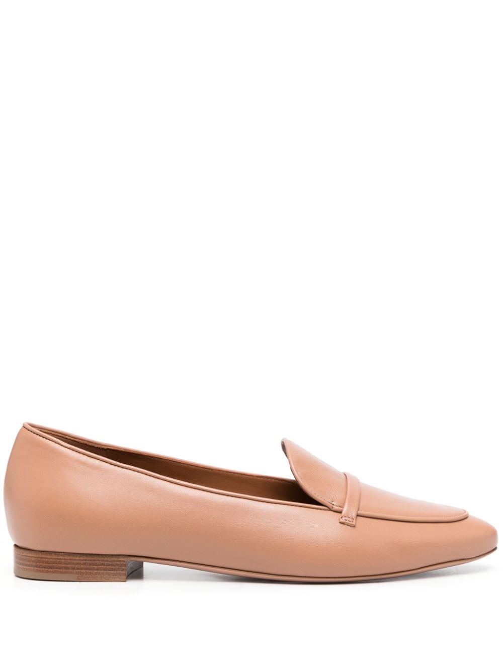 Malone Souliers Bruni flat leather loafers - Neutrals von Malone Souliers