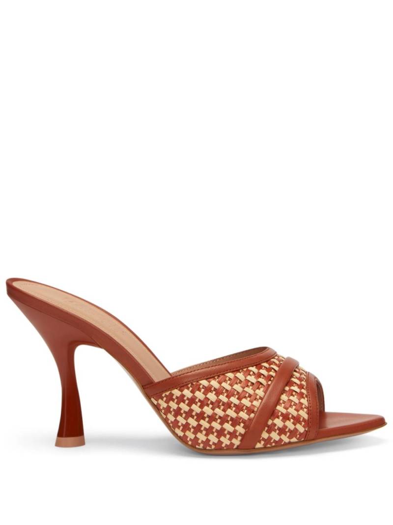 Malone Souliers Julia 90mm raffia mules - Brown von Malone Souliers