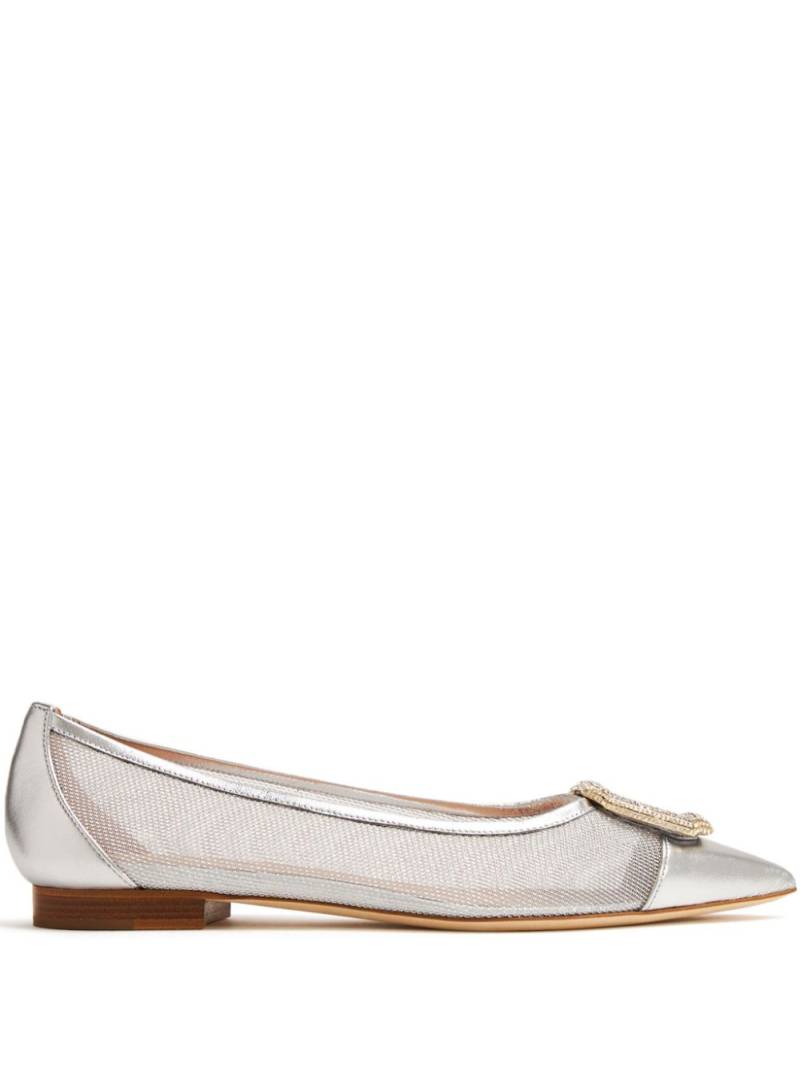 Malone Souliers Lina ballerina shoes - Silver von Malone Souliers