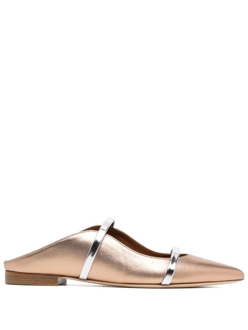 Malone Souliers Maureen 18 metallic flats - Brown von Malone Souliers