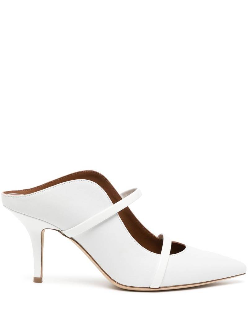 Malone Souliers Maureen 70mm mules - White von Malone Souliers