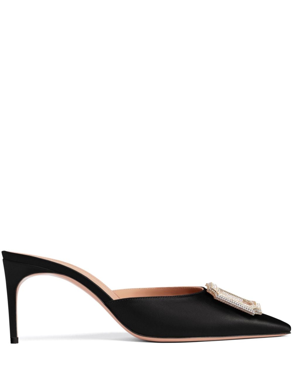 Malone Souliers Mona 70mm satin mules - Black von Malone Souliers