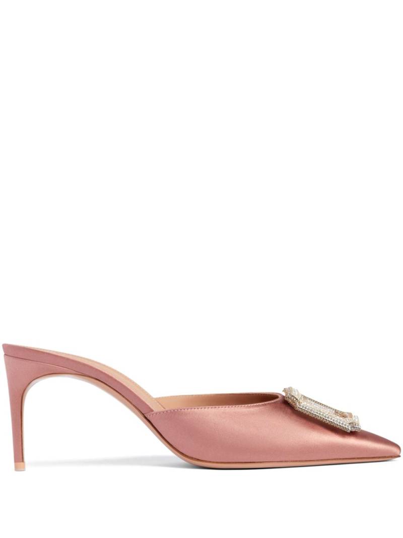 Malone Souliers Mona 70mm satin mules - Pink von Malone Souliers