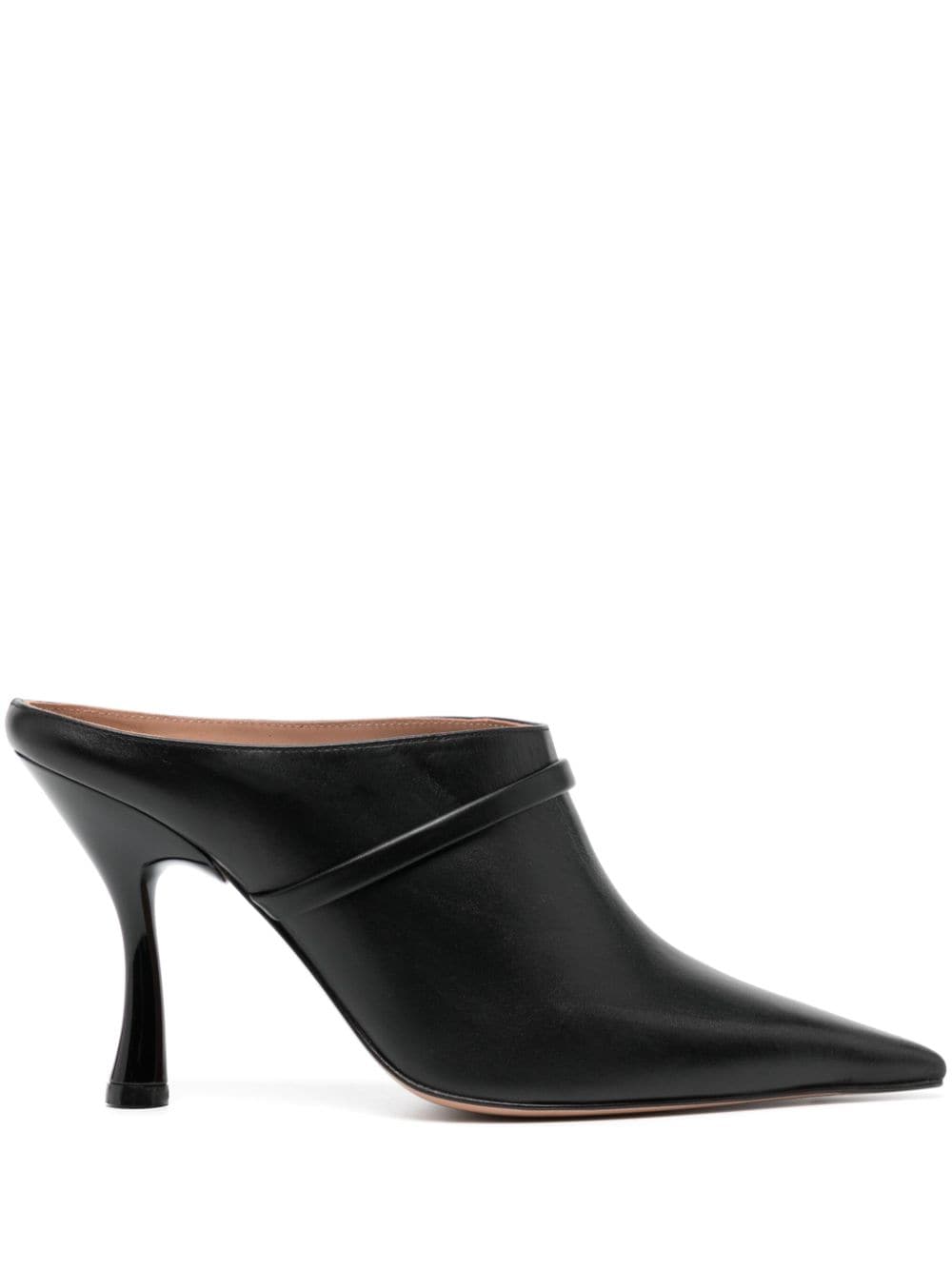 Malone Souliers Shai 90mm leather mules - Black von Malone Souliers