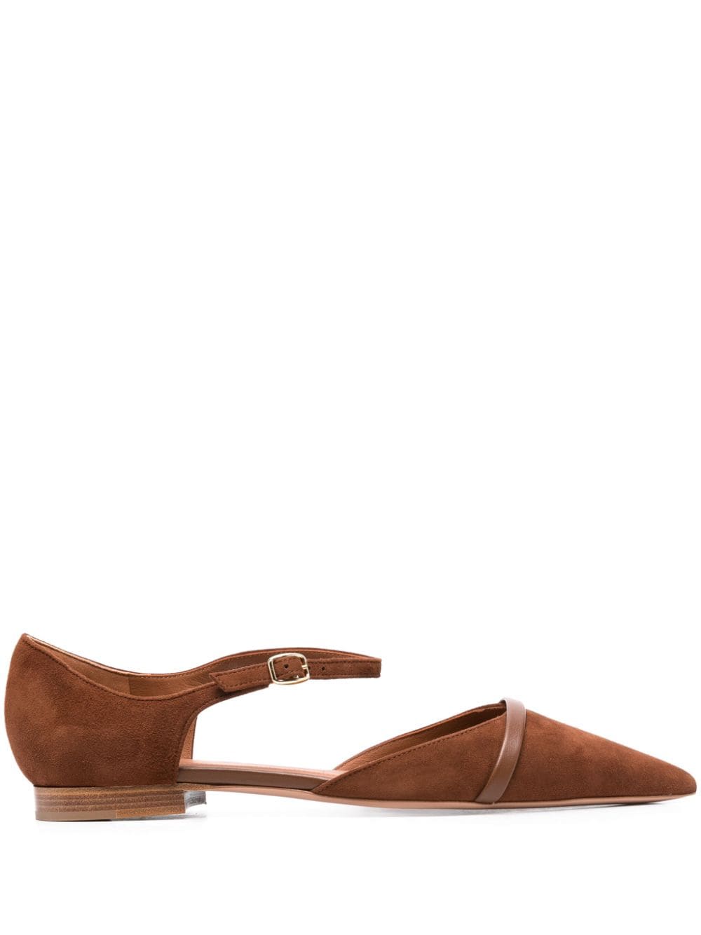 Malone Souliers Ulla suede ballerina shoes - Brown von Malone Souliers