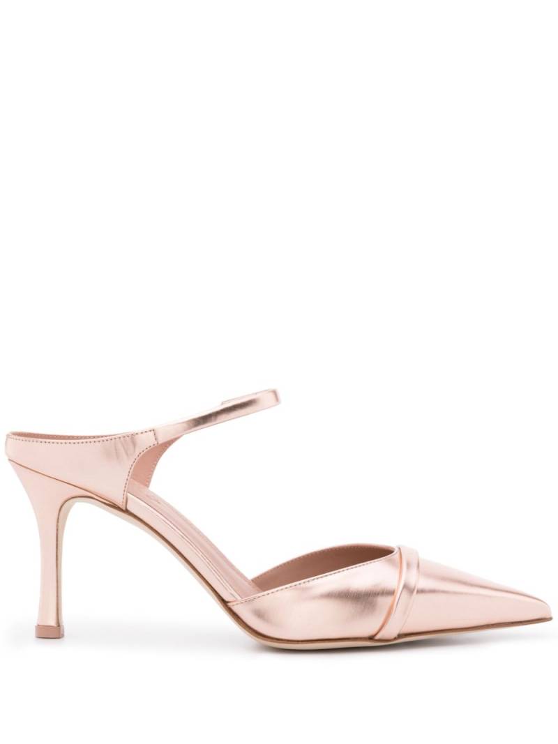 Malone Souliers Uma 80mm metallic mules - Pink von Malone Souliers