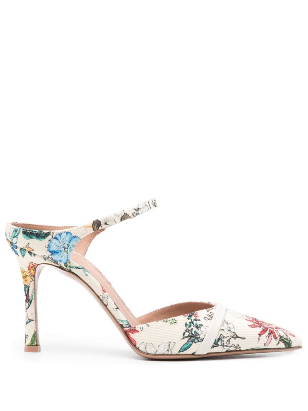 Malone Souliers Uma 90mm floral mules - Neutrals von Malone Souliers