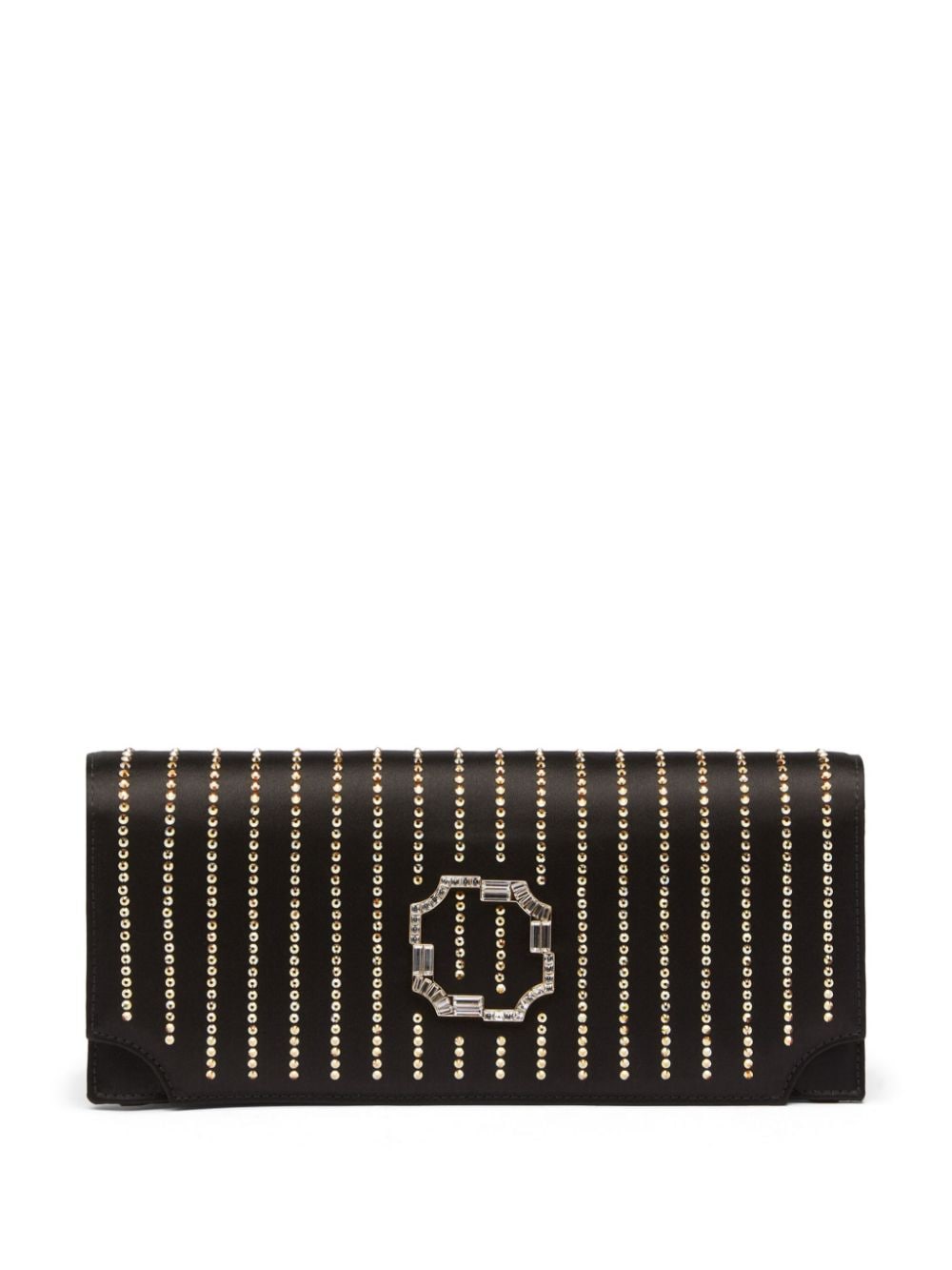 Malone Souliers Vivien crystal embellishment clutch bag - Black von Malone Souliers