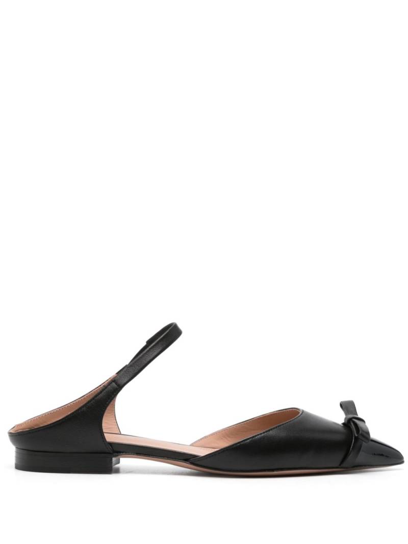 Malone Souliers bow-detail leather ballerina shoes - Black von Malone Souliers