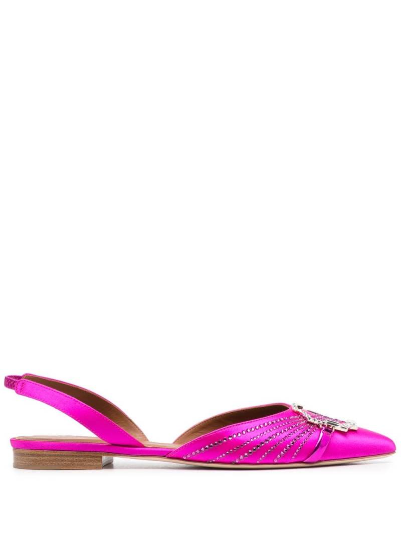 Malone Souliers crystal-embellished ballerina shoes - Pink von Malone Souliers