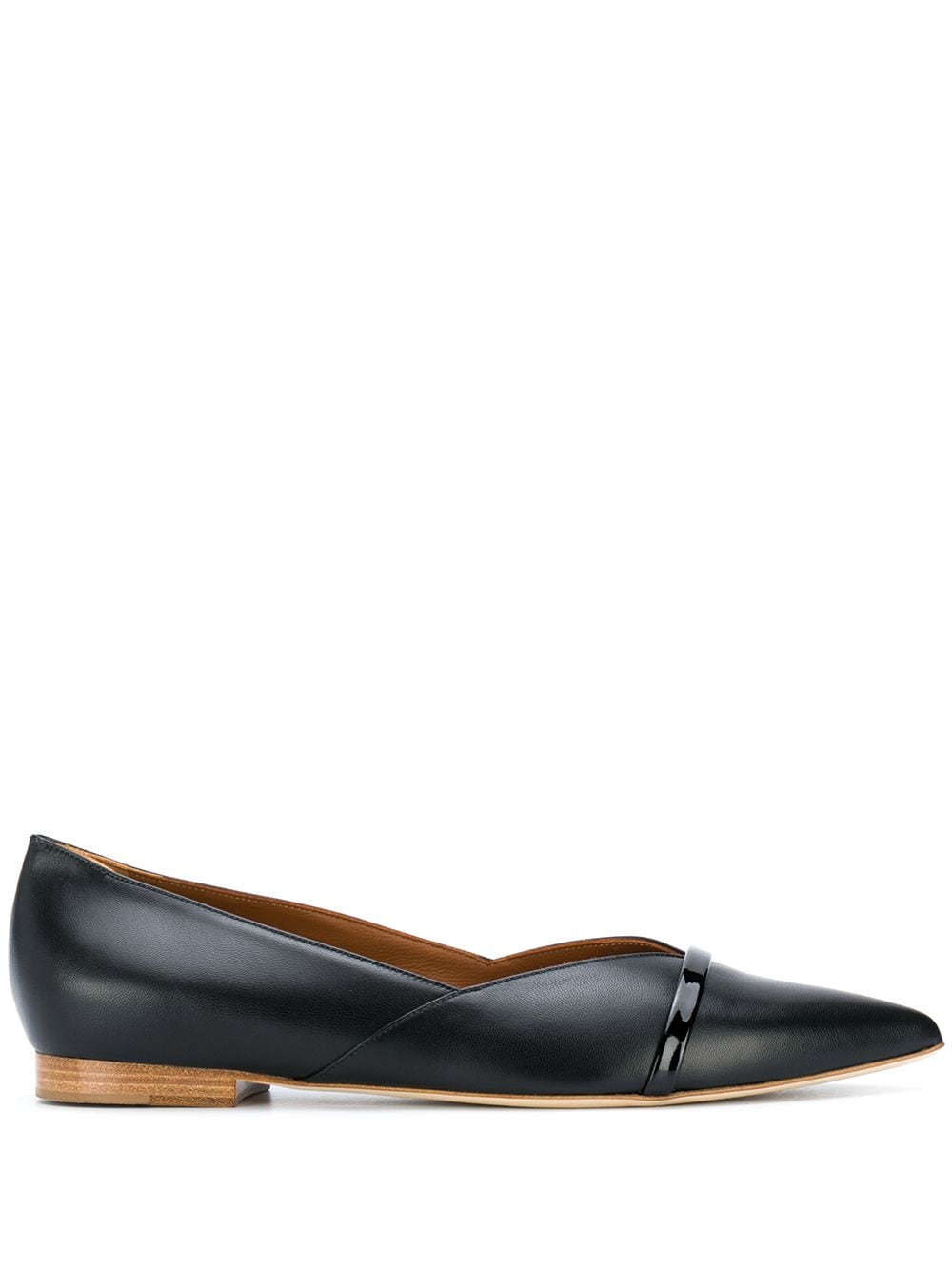 Malone Souliers pointed-toe leather pumps - Black von Malone Souliers