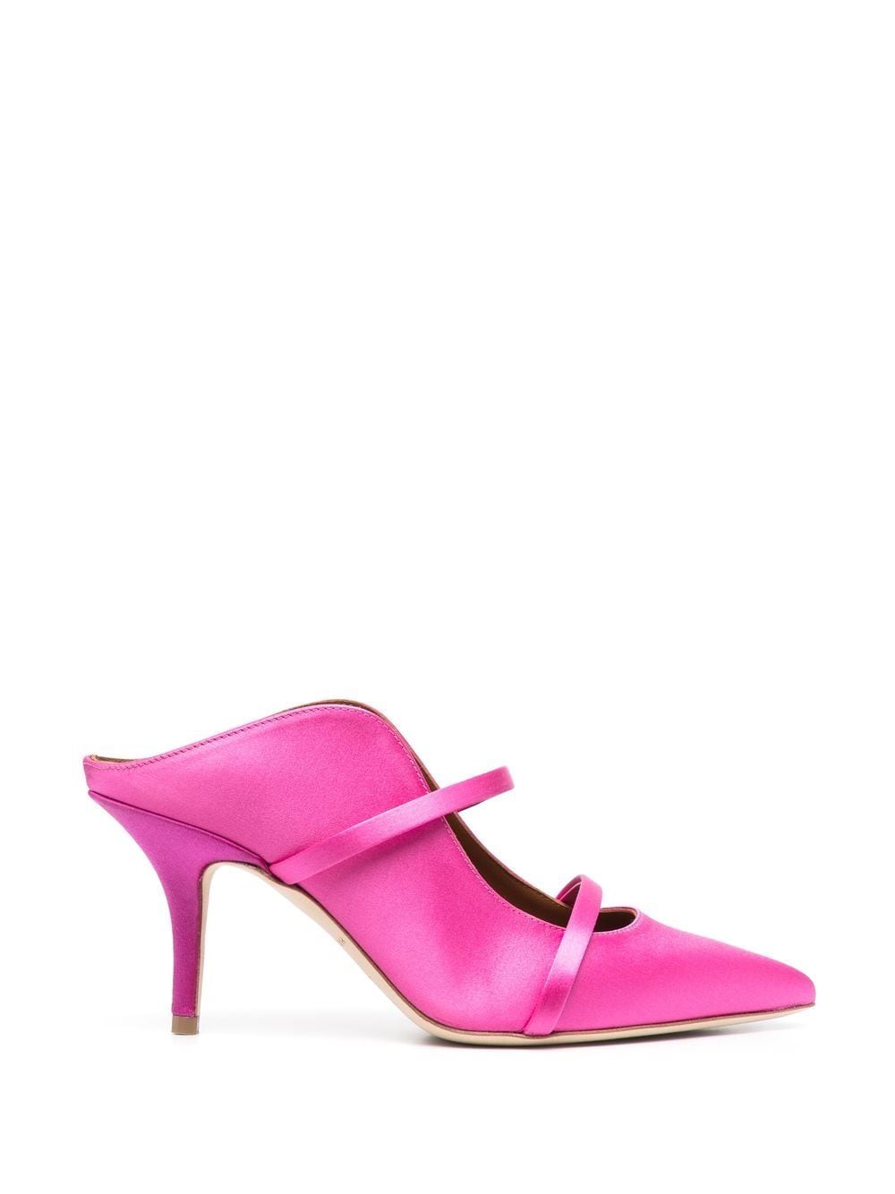 Malone Souliers satin finish pointed toe mules - Pink von Malone Souliers