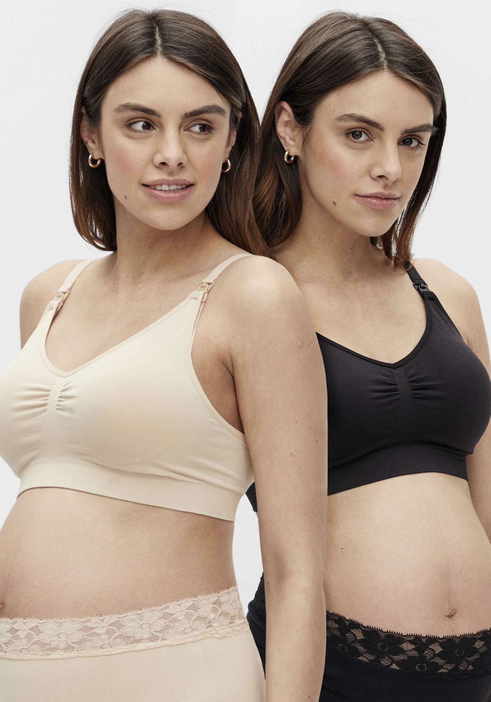 Mamalicious Still-BH »MLILJA FEED ME BRA NF 2-PACK«, mit abnehmbarem Träger von Mamalicious