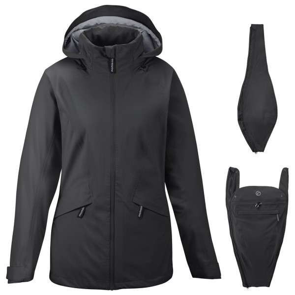 Mamalila - Women's Outdoor-Tragejacke Explorer - Regenjacke Gr L schwarz/grau von Mamalila