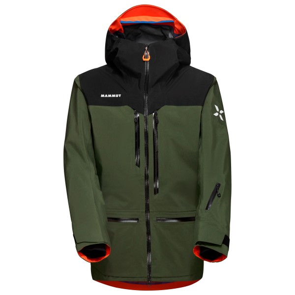 Mammut - Eiger Free Pro Hardshell Hooded Jacket - Regenjacke Gr L;M;S;XXL oliv;schwarz von Mammut