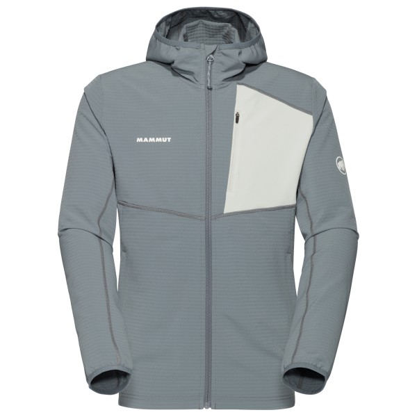 Mammut - Madris Light Midlayer Hooded Jacket - Fleecejacke Gr S grau von Mammut