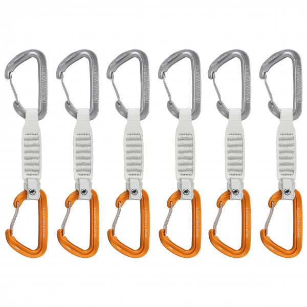 Mammut - Sender Wire Quickdraws - Express-Set Gr 12 cm - Wire / Wire Gate;17 cm - Wire / Wire Gate weiß/grau von Mammut