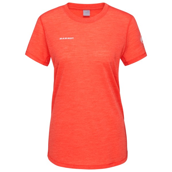 Mammut - Women's Tree Wool Firstlayer T-Shirt - Merinoshirt Gr L peach melange von Mammut