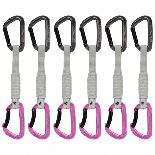 Mammut - Workhorse Keylock Quickdraws - Express-Set Gr 12 cm - Straight / Bent Gate grau von Mammut