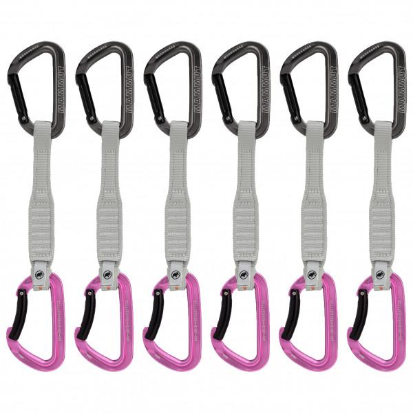 Mammut - Workhorse Keylock Quickdraws - Express-Set Gr 17 cm - Straight / Bent Gate grau von Mammut