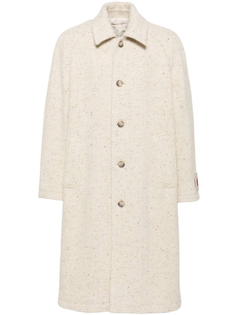 Man On The Boon. Balmacaan long coat - Neutrals von Man On The Boon.