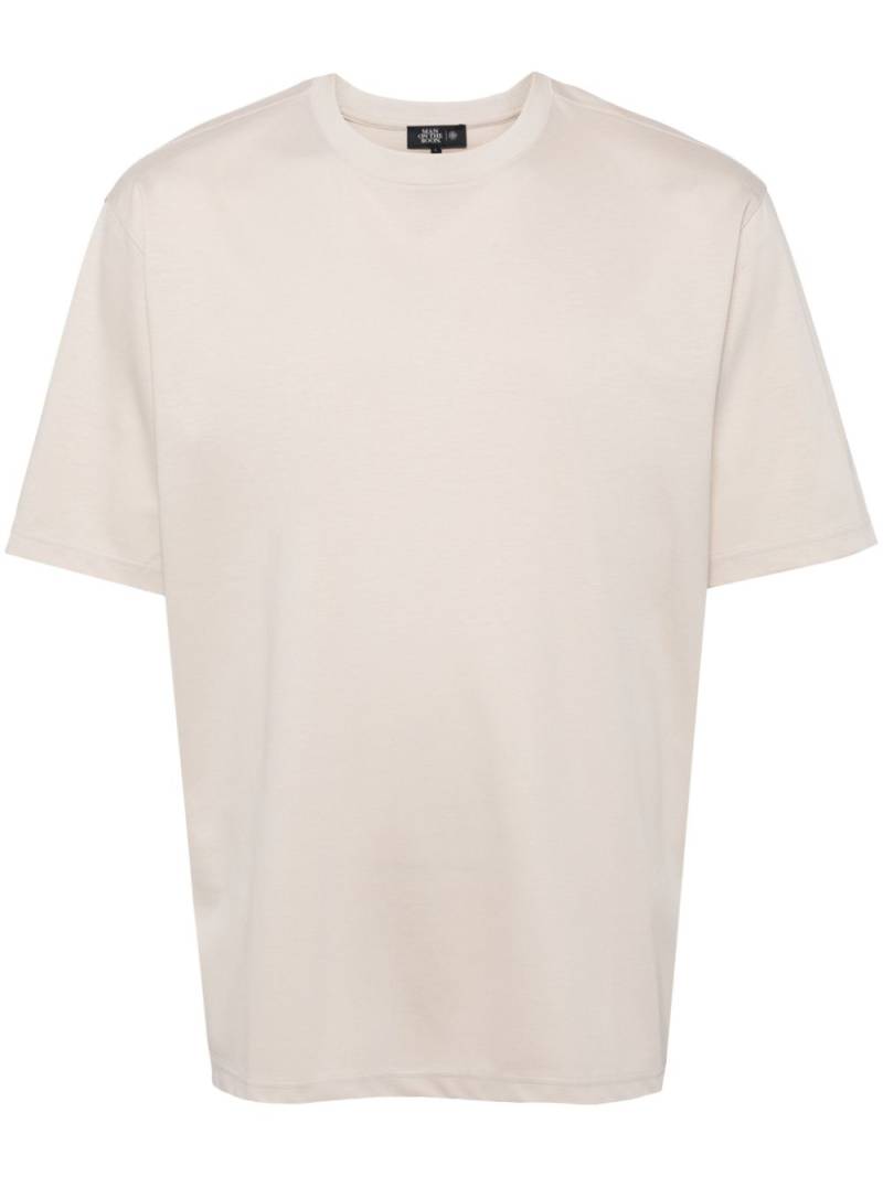 Man On The Boon. Glossy crew-neck cotton T-shirt - Neutrals von Man On The Boon.