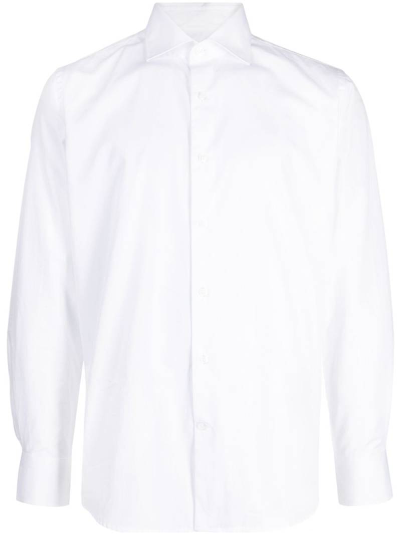 Man On The Boon. Thomas Mason cotton shirt - White von Man On The Boon.