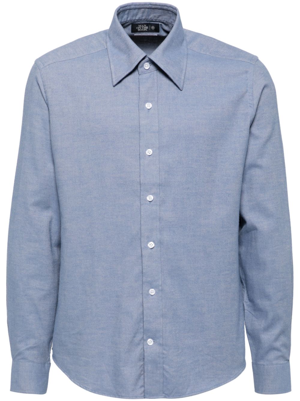 Man On The Boon. button-down collar long-sleeves shirt - Blue von Man On The Boon.