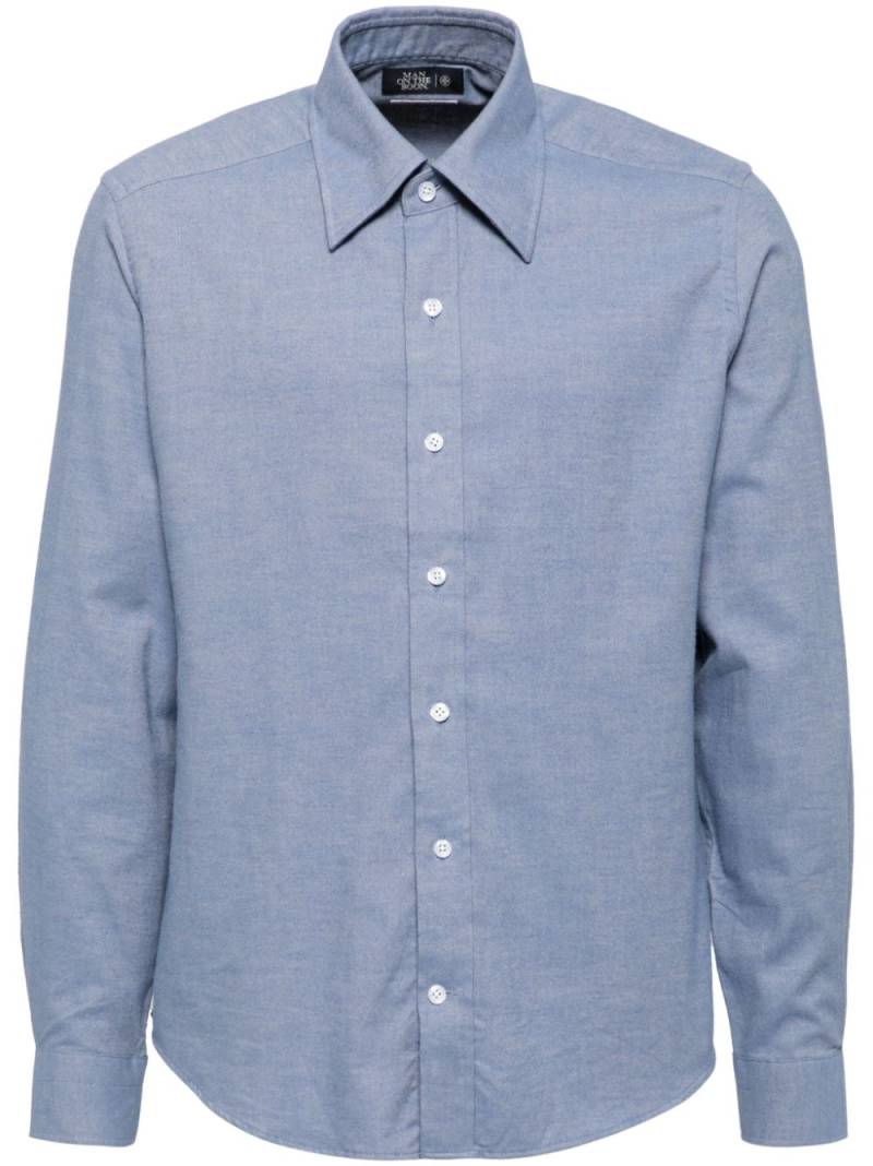 Man On The Boon. button-down collar long-sleeves shirt - Blue von Man On The Boon.