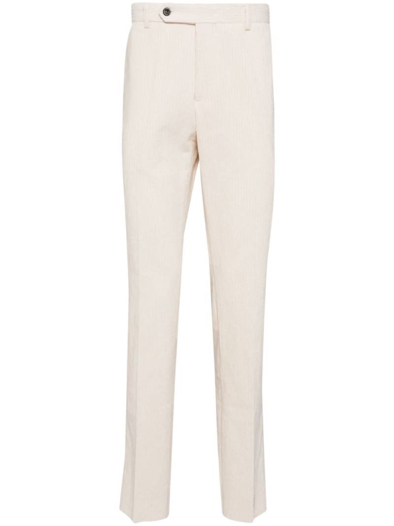 Man On The Boon. corduroy tapered trousers - Neutrals von Man On The Boon.