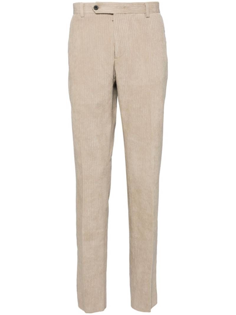 Man On The Boon. corduroy tapered trousers - Neutrals von Man On The Boon.