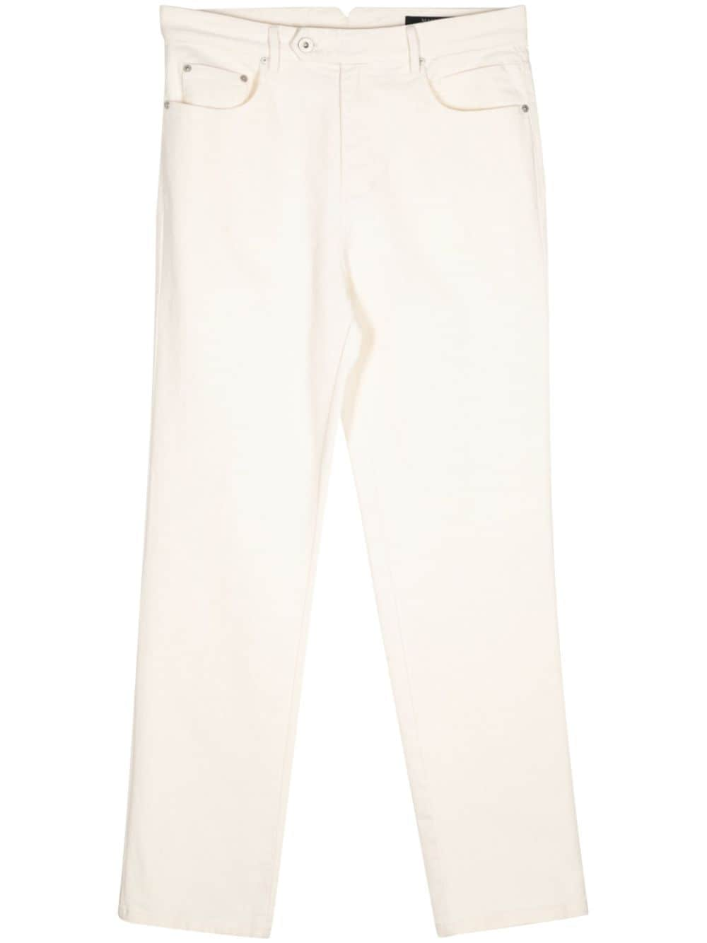 Man On The Boon. cotton-blend denim trousers - White von Man On The Boon.