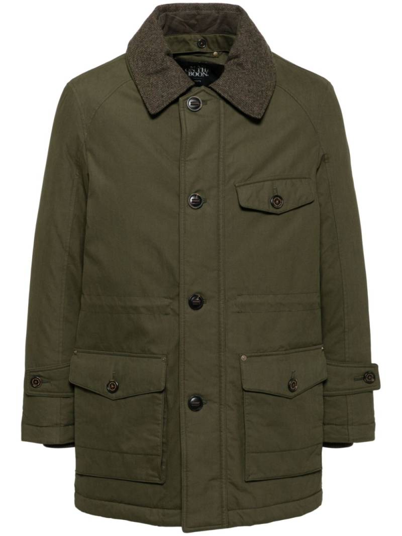 Man On The Boon. detachable collar down jacket - Green von Man On The Boon.