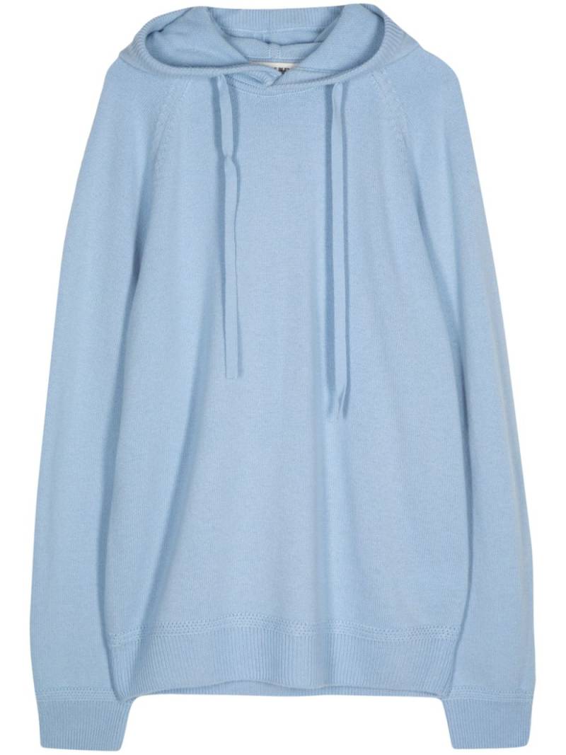 Man On The Boon. drawstring cashmere hoodie - Blue von Man On The Boon.