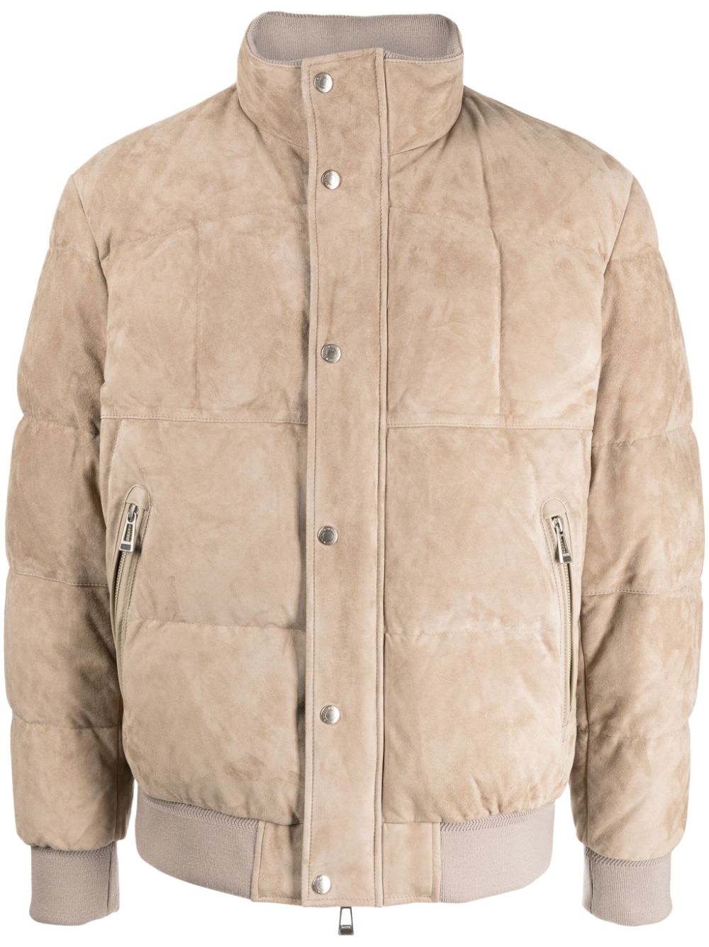 Man On The Boon. goat-suede padded jacket - Brown von Man On The Boon.