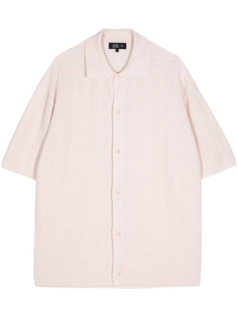 Man On The Boon. houndstooth short sleeve shirt - Pink von Man On The Boon.