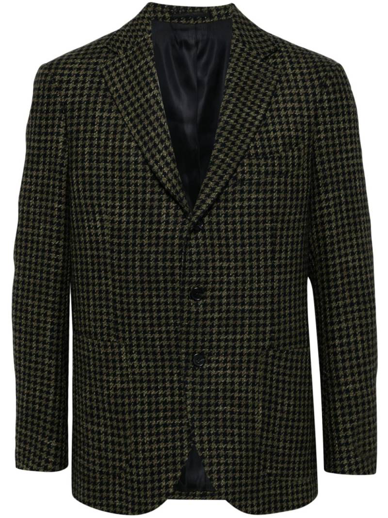 Man On The Boon. houndstooth single-breasted jacket - Green von Man On The Boon.