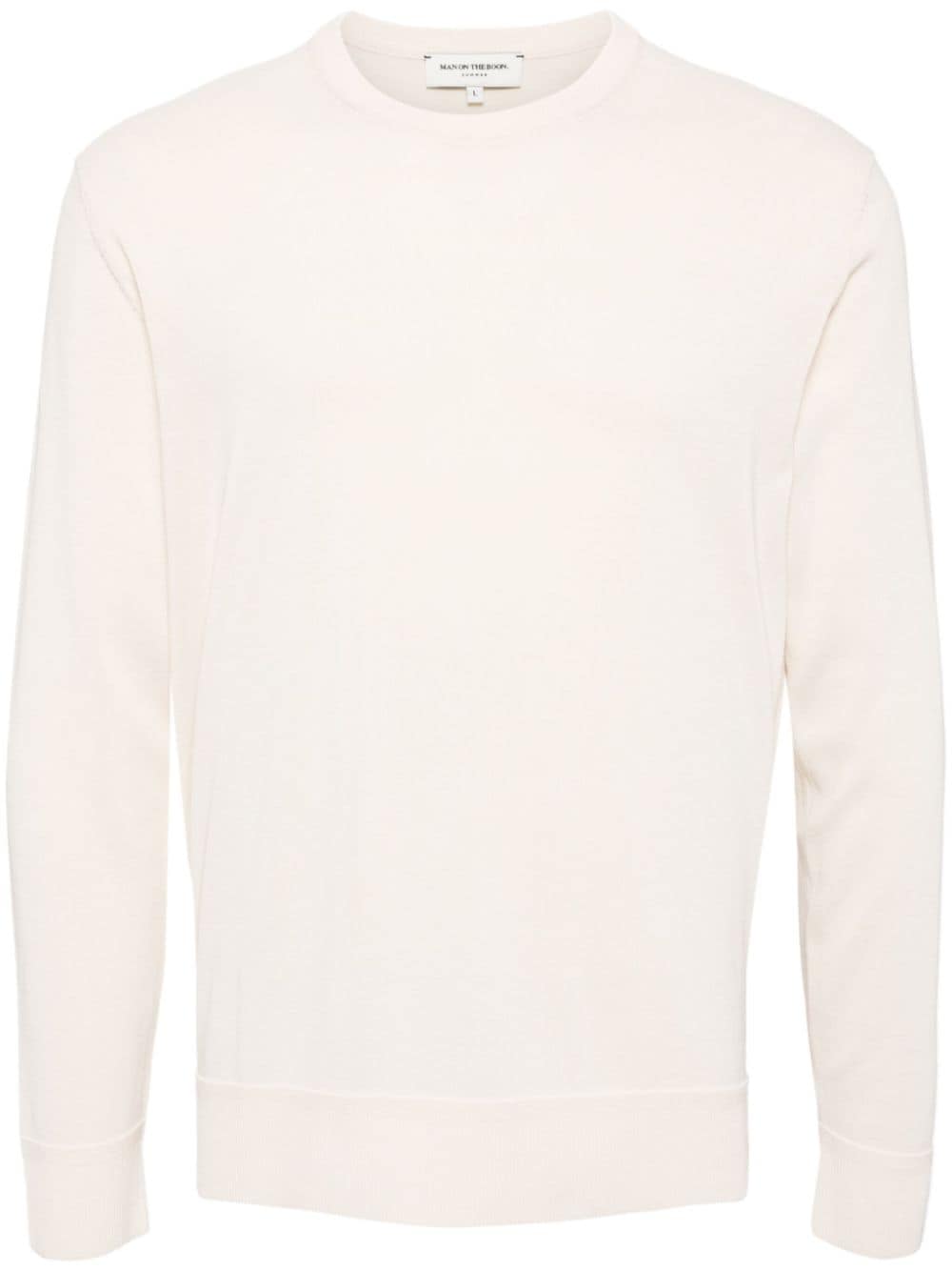 Man On The Boon. knitted cotton-blend sweater - Neutrals von Man On The Boon.