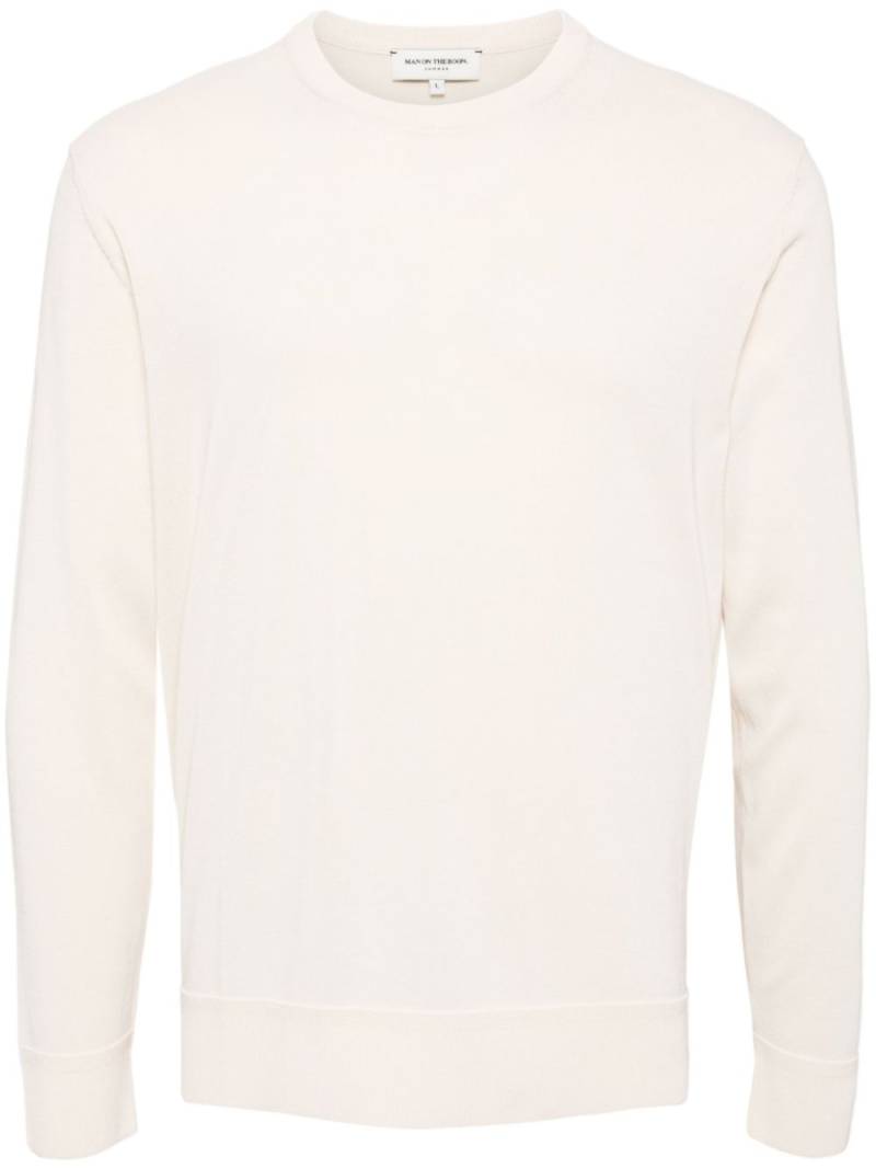 Man On The Boon. knitted cotton-blend sweater - Neutrals von Man On The Boon.