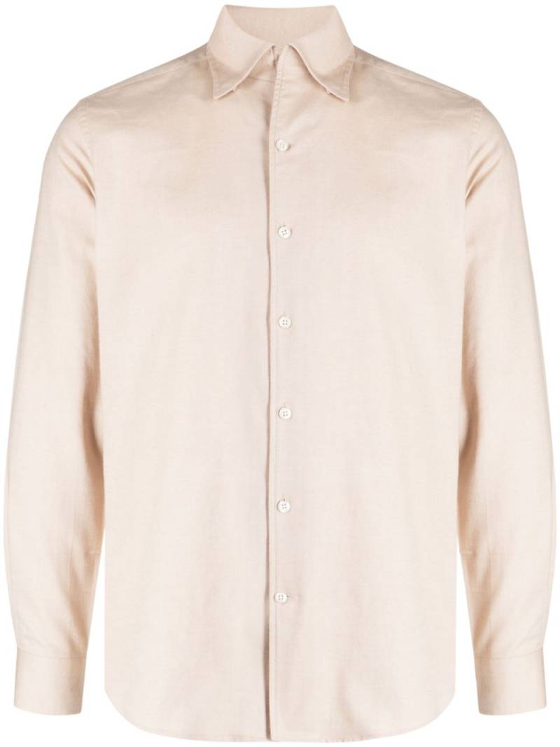 Man On The Boon. long-sleeve cotton-blend shirt - Neutrals von Man On The Boon.