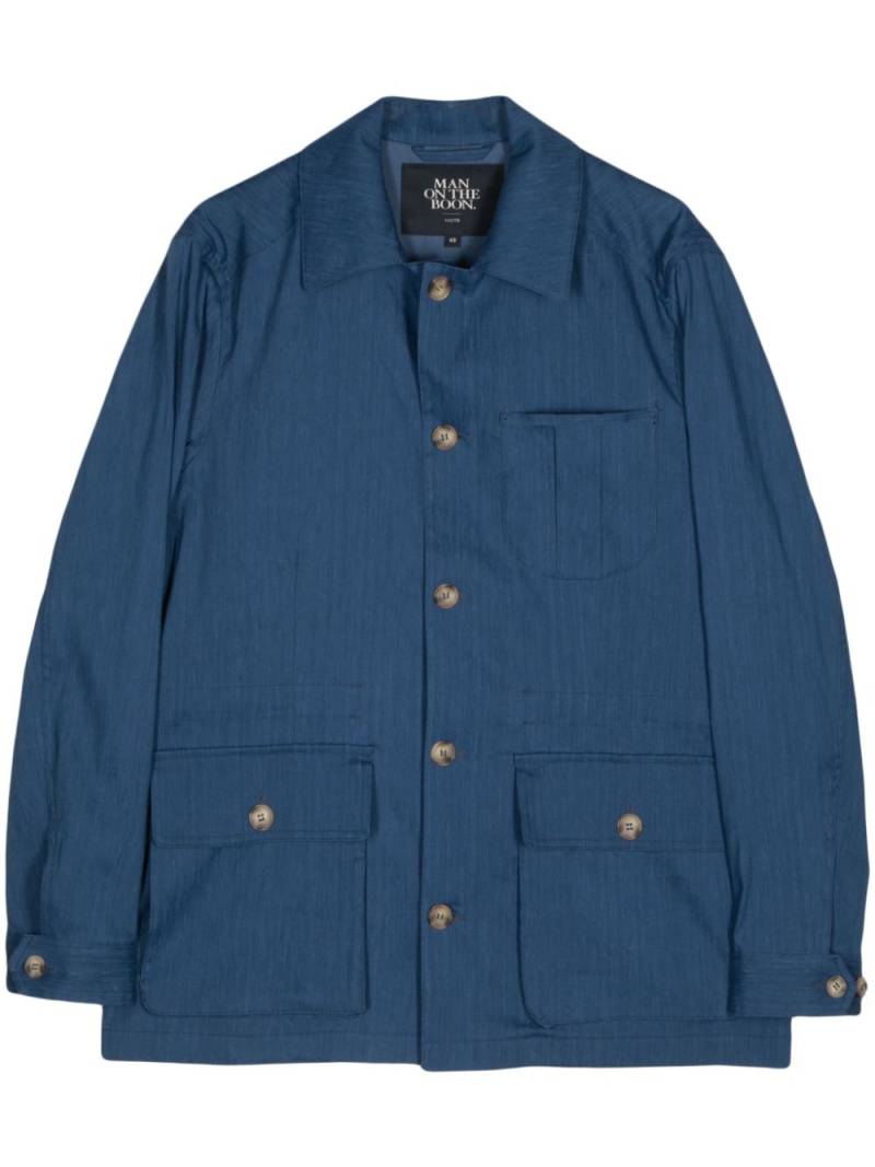 Man On The Boon. long sleeve field jacket - Blue von Man On The Boon.