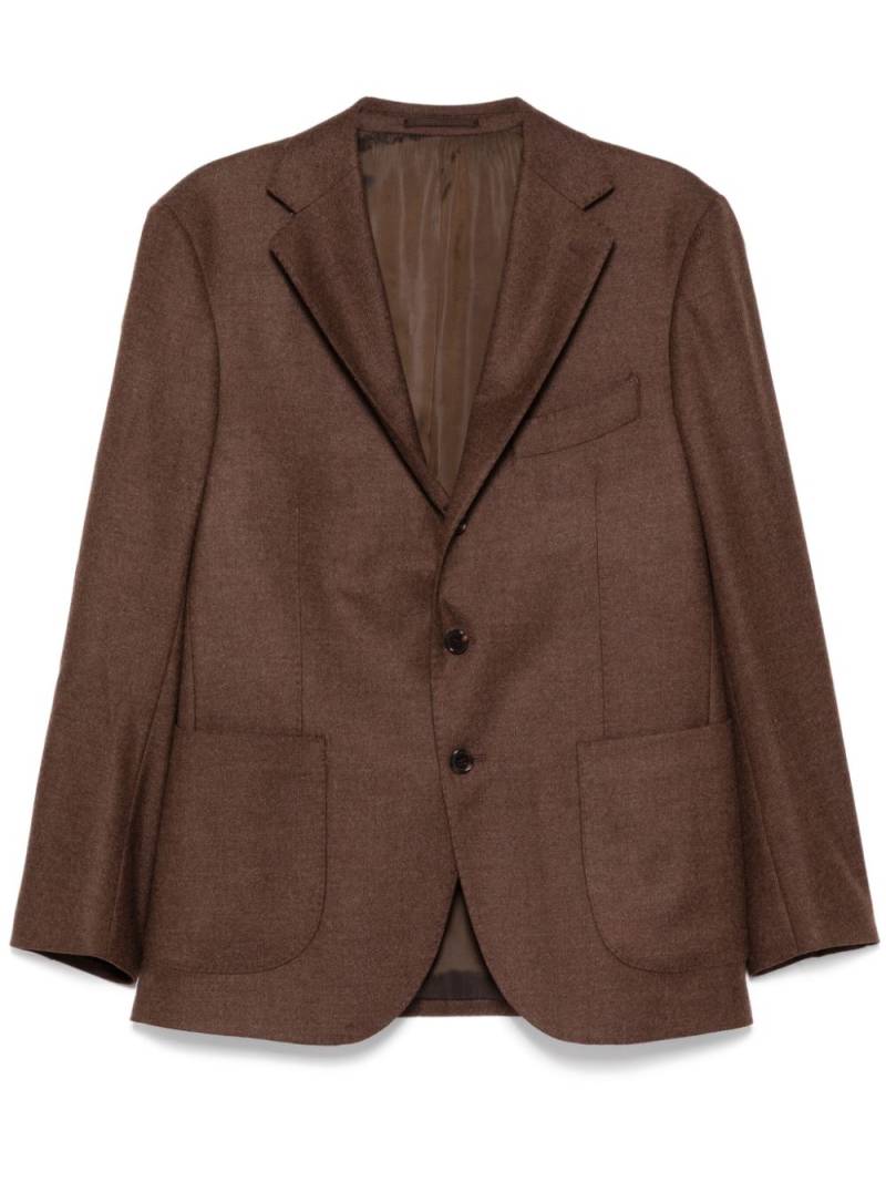 Man On The Boon. notched lapel single-breasted blazer - Brown von Man On The Boon.