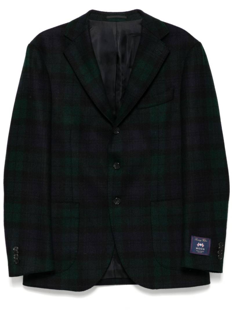 Man On The Boon. plaid single-breasted blazer - Green von Man On The Boon.